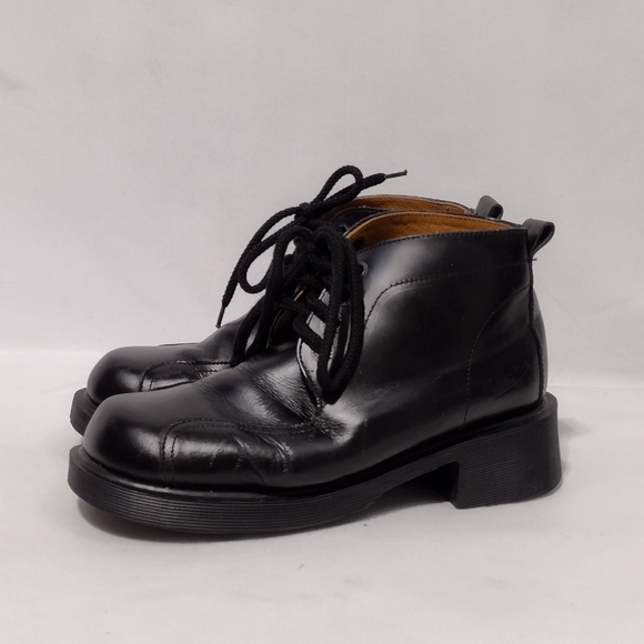 Dr. Martens Vintage Mary Jane Boots Women's 8 Black Leather Boho Retro 90s Y2K - Picture 1 of 14